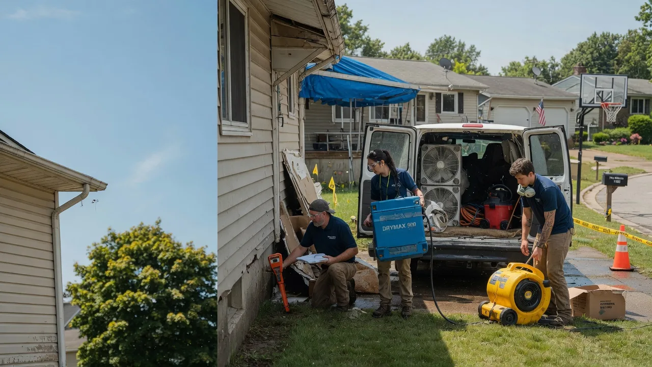 Ceiling Leak Cleanup in Euclid, MN near me